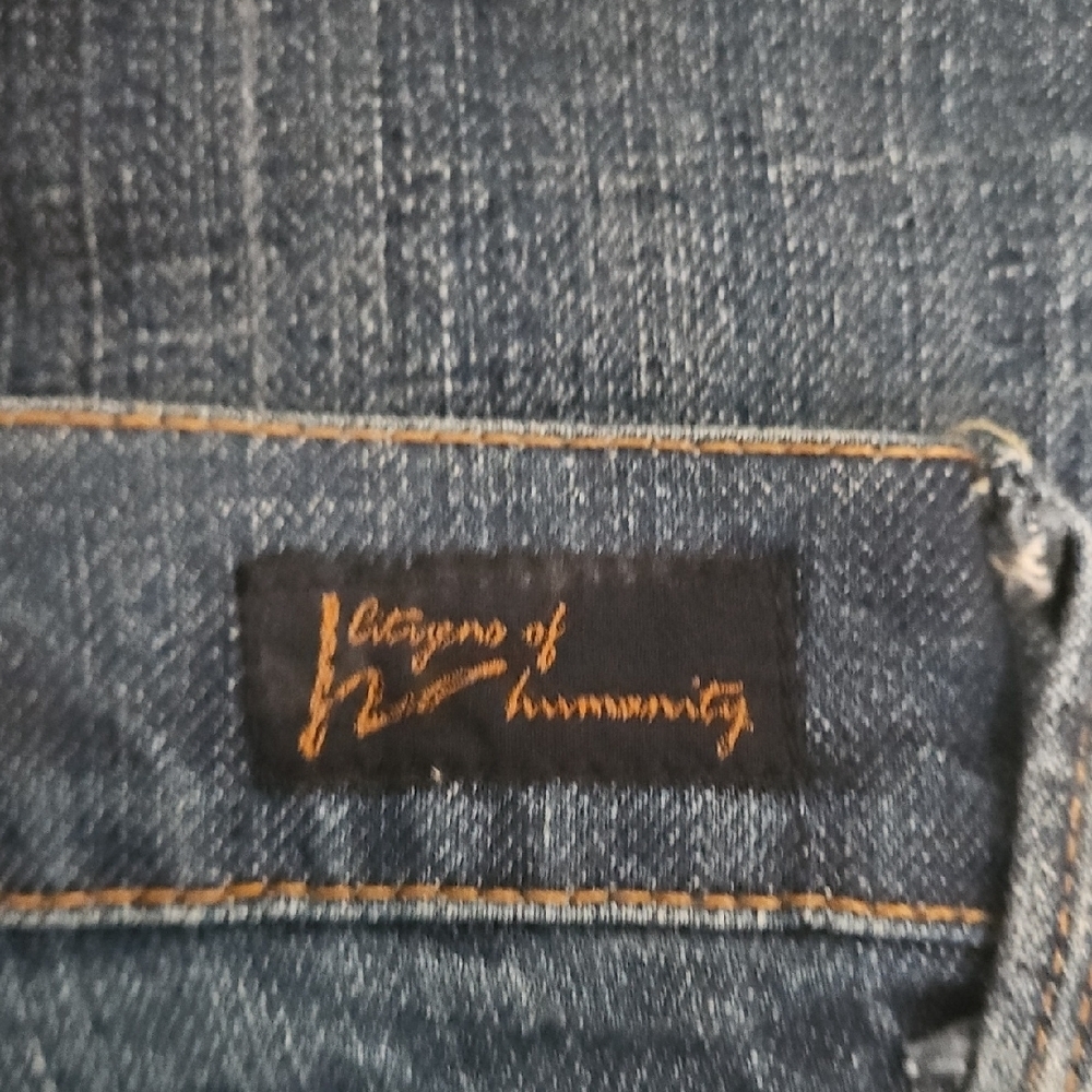 Citizens Of Humanity Dark Blue Flare Jeans - Picture 2 of 5